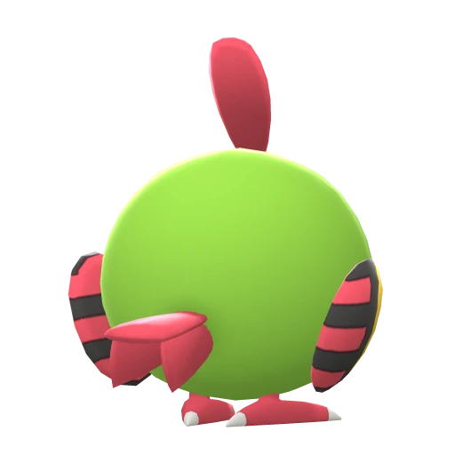Natu, Back, in Brilliant Diamond & Shining Pearl