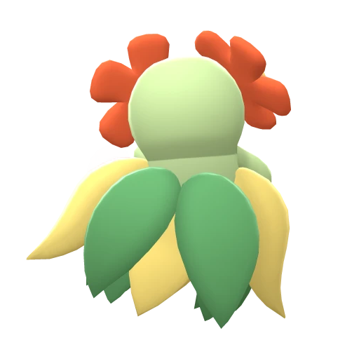 Bellossom, Back, in Brilliant Diamond & Shining Pearl