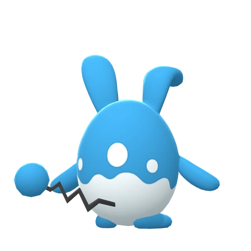 Azumarill, Back, in Brilliant Diamond & Shining Pearl