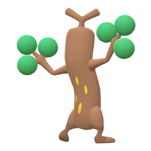 Sudowoodo, Back, in Brilliant Diamond & Shining Pearl