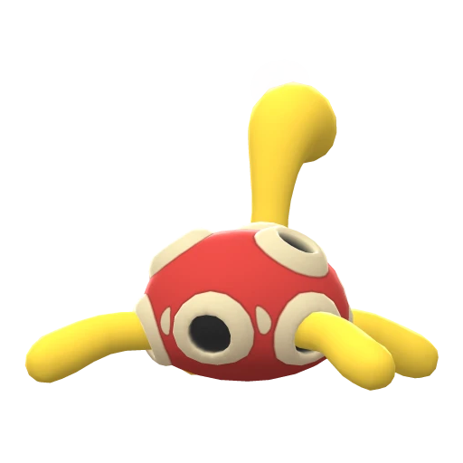 Shuckle, Back, in Brilliant Diamond & Shining Pearl