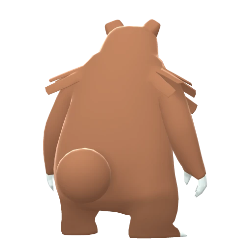 Ursaring, Back, in Brilliant Diamond & Shining Pearl