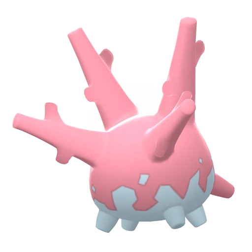 Corsola, Back, in Brilliant Diamond & Shining Pearl