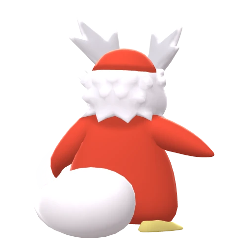 Delibird, Back, in Brilliant Diamond & Shining Pearl