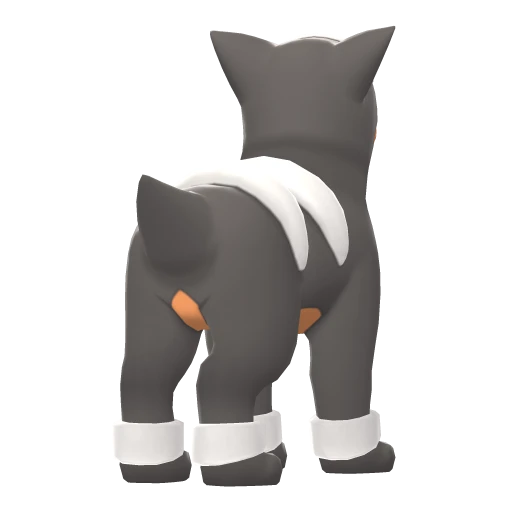 Houndour, Back, in Brilliant Diamond & Shining Pearl