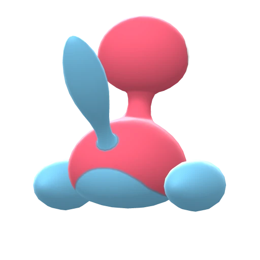 Porygon2, Back, in Brilliant Diamond & Shining Pearl