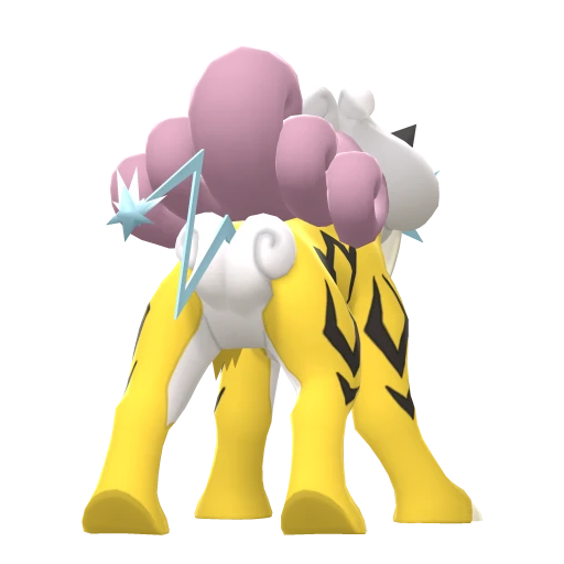 Raikou, Back, in Brilliant Diamond & Shining Pearl