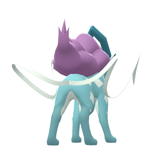 Suicune, Back, in Brilliant Diamond & Shining Pearl