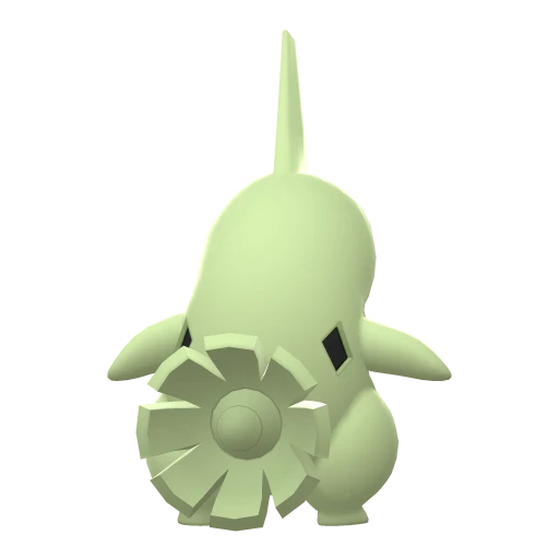 Larvitar, Back, in Brilliant Diamond & Shining Pearl