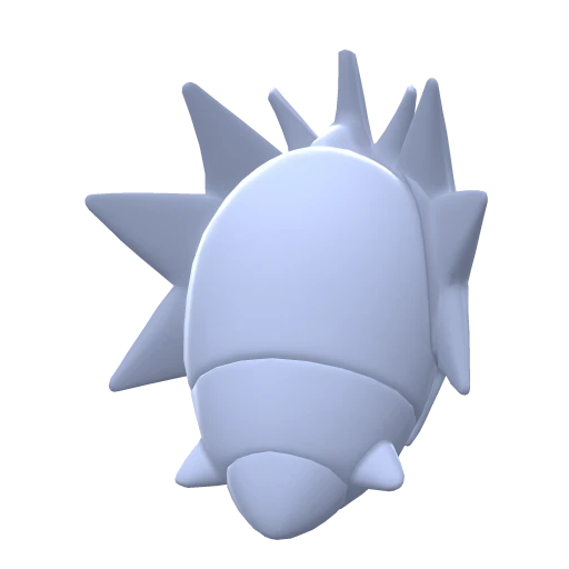Pupitar, Back, in Brilliant Diamond & Shining Pearl
