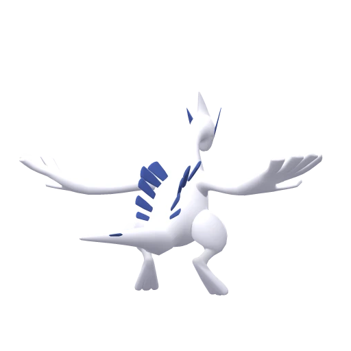 Lugia, Back, in Brilliant Diamond & Shining Pearl