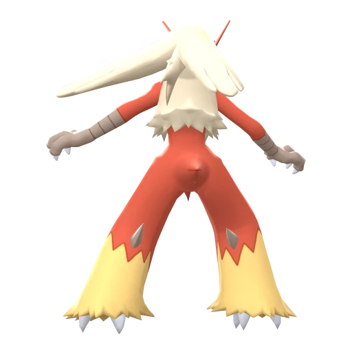 Blaziken, Back, in Brilliant Diamond & Shining Pearl