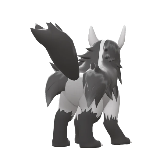 Mightyena, Back, in Brilliant Diamond & Shining Pearl