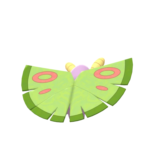 Dustox, Back, in Brilliant Diamond & Shining Pearl