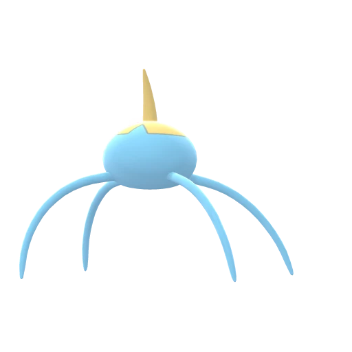 Surskit, Back, in Brilliant Diamond & Shining Pearl