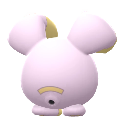 Whismur, Back, in Brilliant Diamond & Shining Pearl