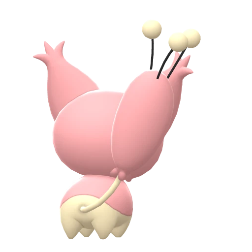 Skitty, Back, in Brilliant Diamond & Shining Pearl