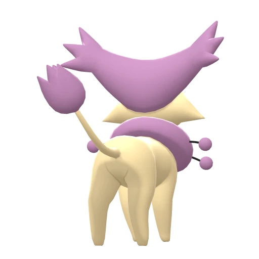Delcatty, Back, in Brilliant Diamond & Shining Pearl