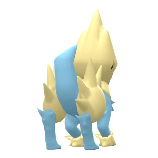 Manectric, Back, in Brilliant Diamond & Shining Pearl