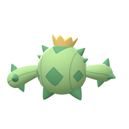 Cacnea, Back, in Brilliant Diamond & Shining Pearl