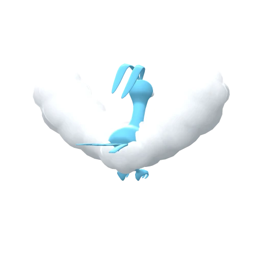Altaria, Back, in Brilliant Diamond & Shining Pearl