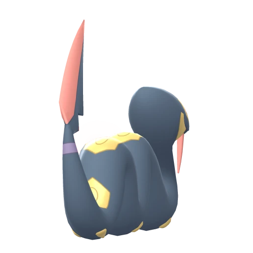 Seviper, Back, in Brilliant Diamond & Shining Pearl