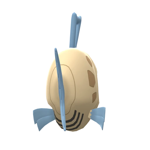 Feebas, Back, in Brilliant Diamond & Shining Pearl