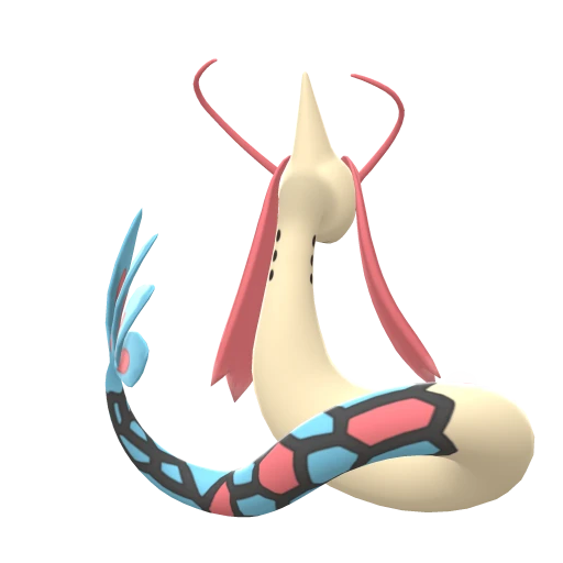 Milotic, Back, in Brilliant Diamond & Shining Pearl
