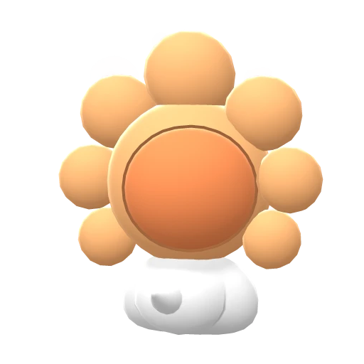 Castform Sunny Form, Back, in Brilliant Diamond & Shining Pearl