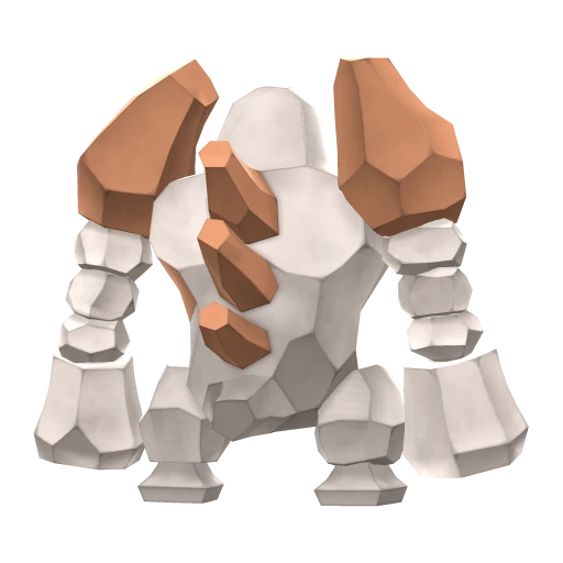 Regirock, Back, in Brilliant Diamond & Shining Pearl