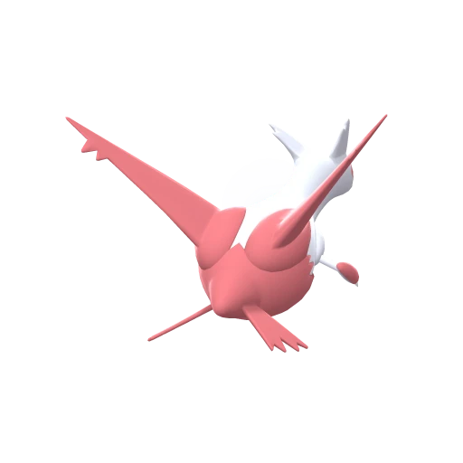 Latias, Back, in Brilliant Diamond & Shining Pearl