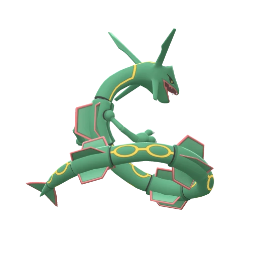 Rayquaza, Back, in Brilliant Diamond & Shining Pearl