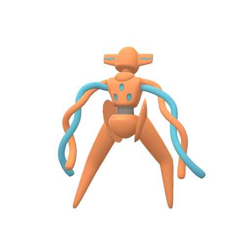 Deoxys Normal Forme, Back, in Brilliant Diamond & Shining Pearl