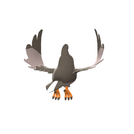 Staravia, Back, in Brilliant Diamond & Shining Pearl