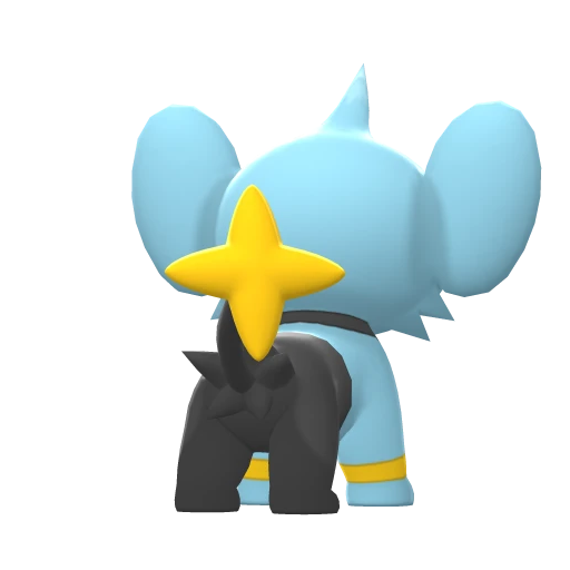 Shinx, Back, in Brilliant Diamond & Shining Pearl