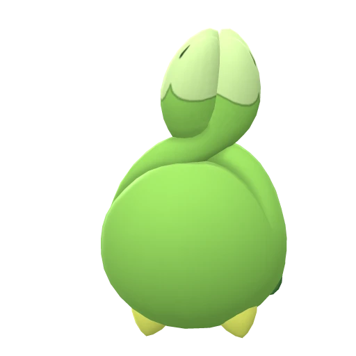 Budew, Back, in Brilliant Diamond & Shining Pearl