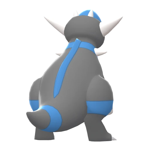 Rampardos, Back, in Brilliant Diamond & Shining Pearl