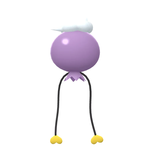 Drifloon, Back, in Brilliant Diamond & Shining Pearl