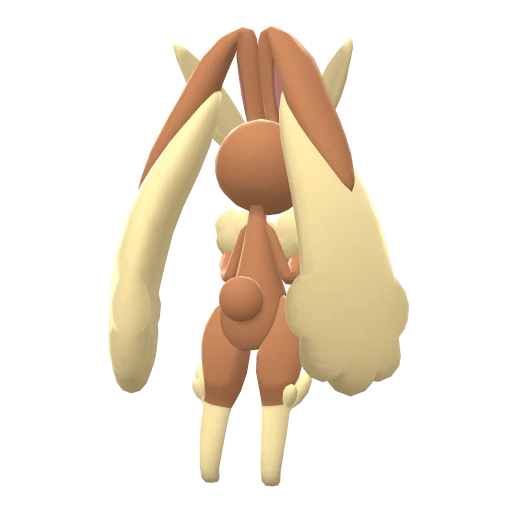 Lopunny, Back, in Brilliant Diamond & Shining Pearl