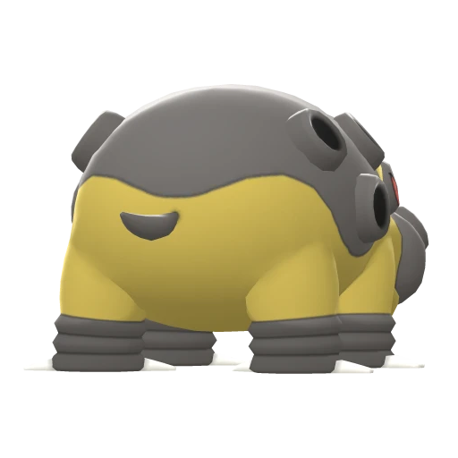 Hippowdon, Back, in Brilliant Diamond & Shining Pearl