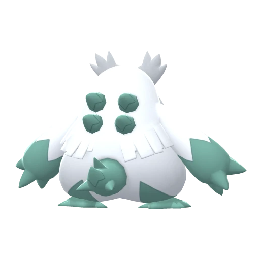 Abomasnow, Back, in Brilliant Diamond & Shining Pearl