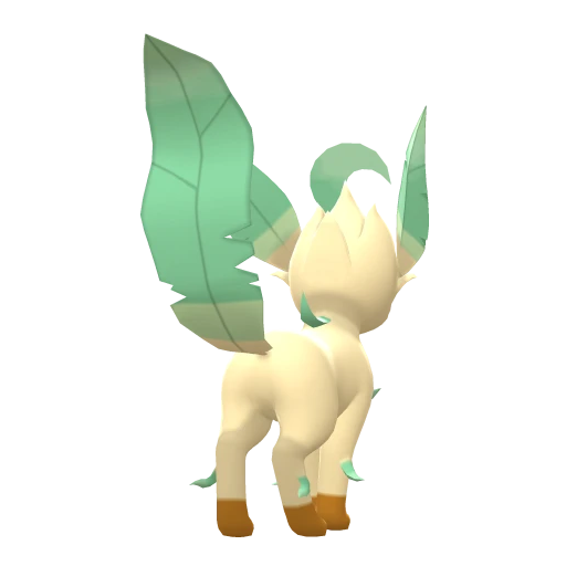 Leafeon, Back, in Brilliant Diamond & Shining Pearl