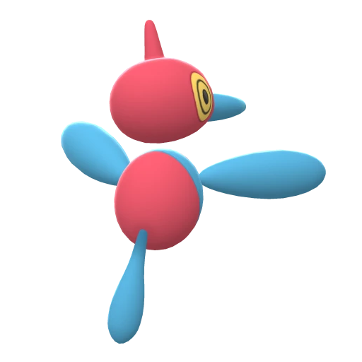 Porygon-Z, Back, in Brilliant Diamond & Shining Pearl