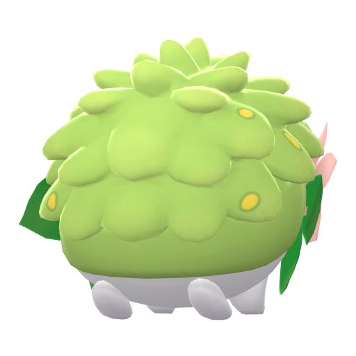 Shaymin Land Forme, Back, in Brilliant Diamond & Shining Pearl