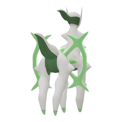 Arceus Grass, Back, in Brilliant Diamond & Shining Pearl