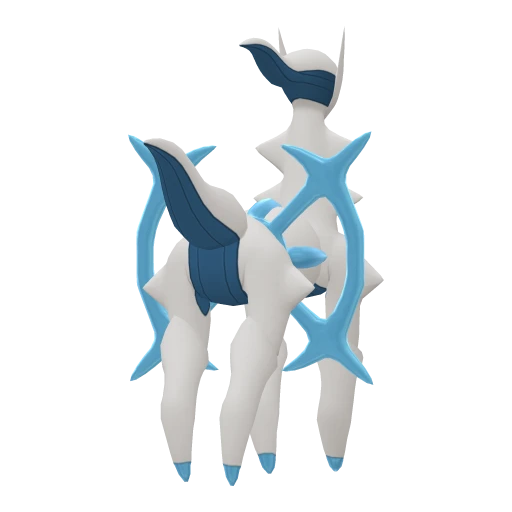 Arceus Water, Back, in Brilliant Diamond & Shining Pearl