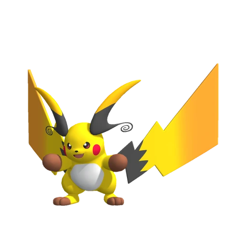 Raichu Mega X, Front, in Pokémon Champions