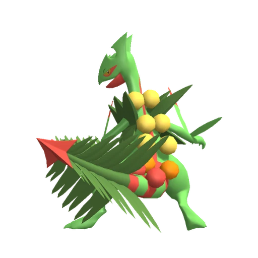 Sceptile Mega, Front, in Pokémon Champions