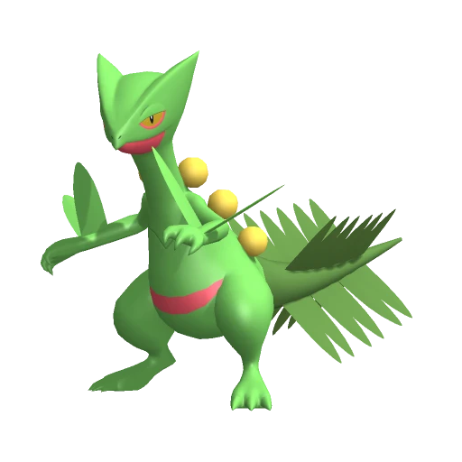 Sceptile, Front, in Pokémon Champions
