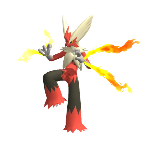 Blaziken Mega, Front, in Pokémon Champions